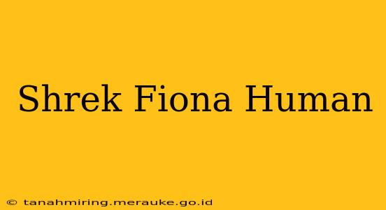Shrek Fiona Human