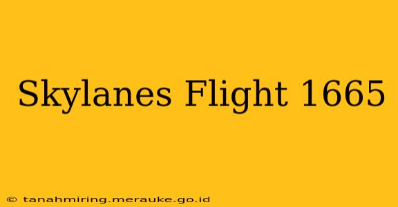 Skylanes Flight 1665