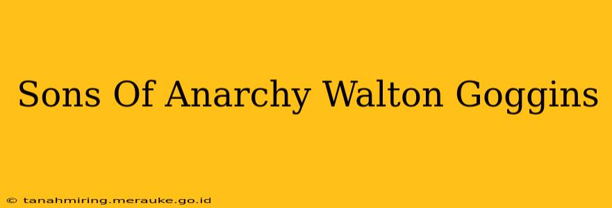 Sons Of Anarchy Walton Goggins