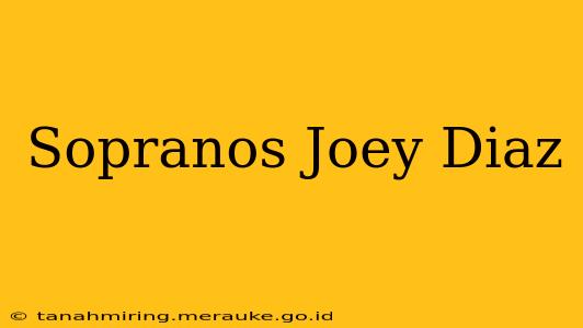 Sopranos Joey Diaz