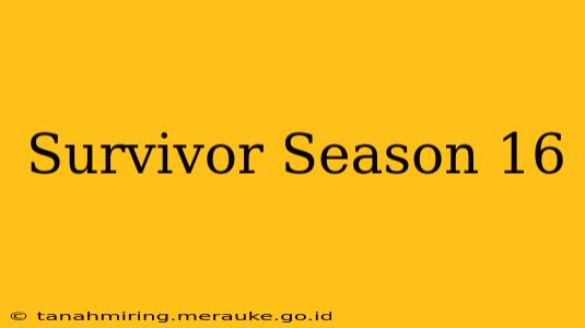 Survivor Season 16