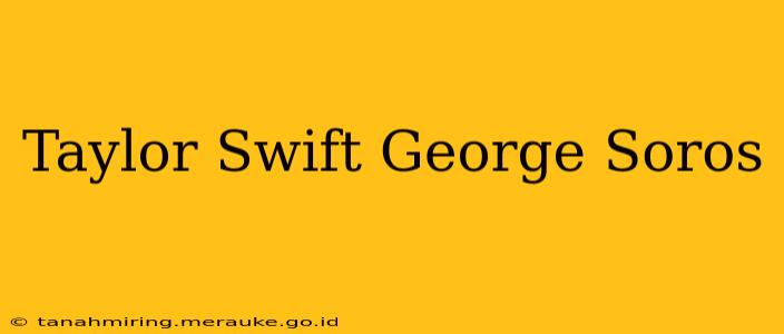Taylor Swift George Soros