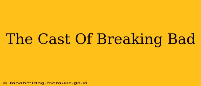 The Cast Of Breaking Bad