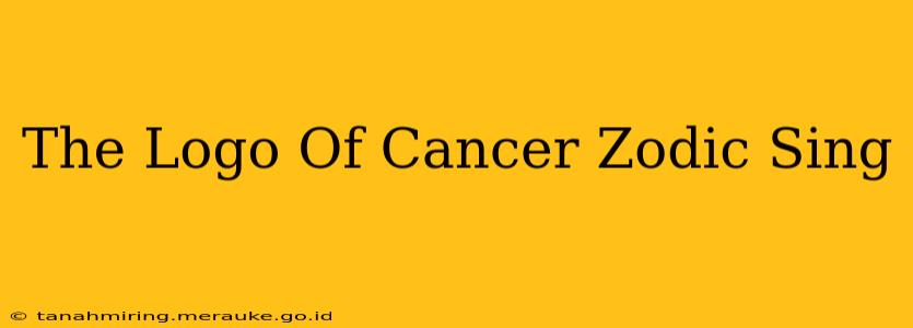 The Logo Of Cancer Zodic Sing