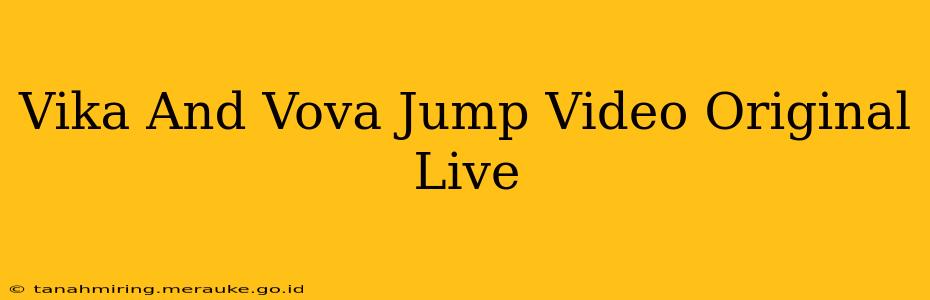 Vika And Vova Jump Video Original Live