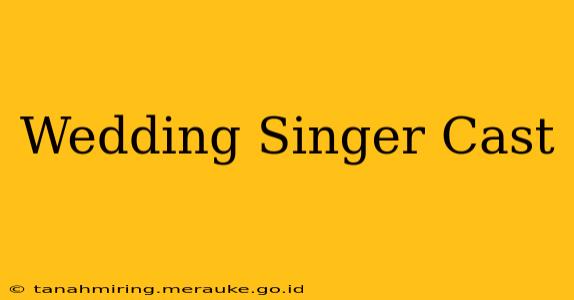 Wedding Singer Cast