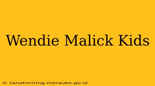 Wendie Malick Kids