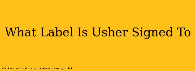 What Label Is Usher Signed To