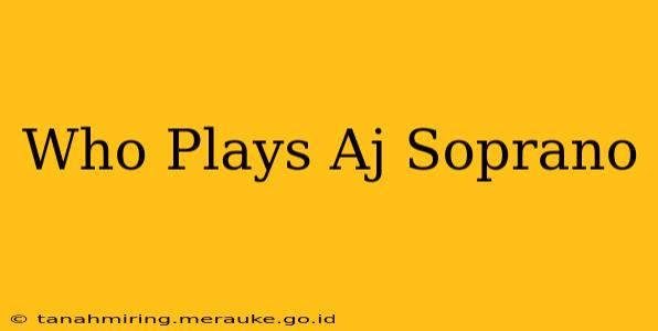 Who Plays Aj Soprano