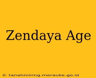 Zendaya Age