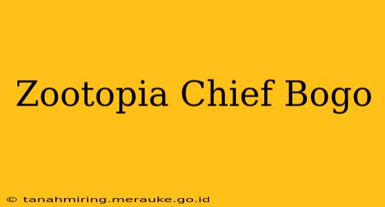 Zootopia Chief Bogo