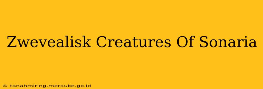 Zwevealisk Creatures Of Sonaria